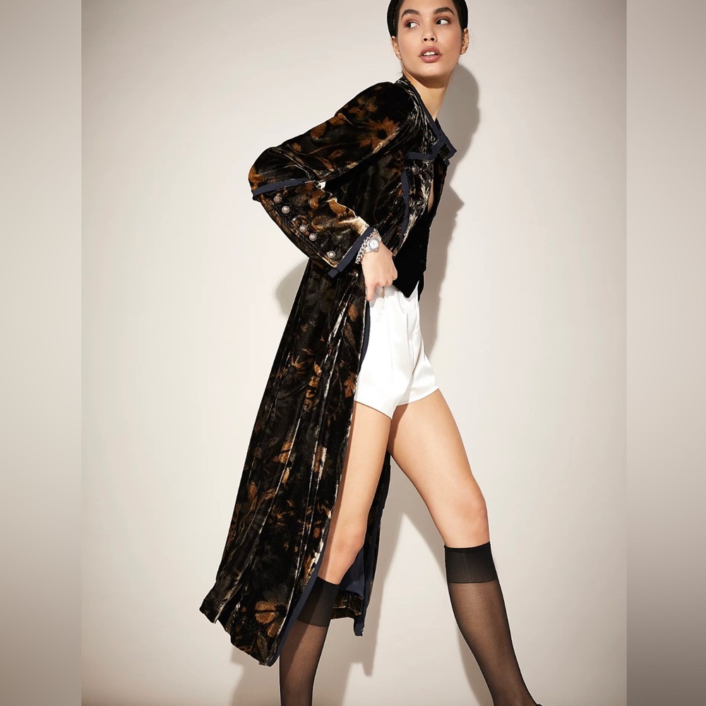 Free People Hazel Velvet duster kimono Coat - Picture 6 of 9